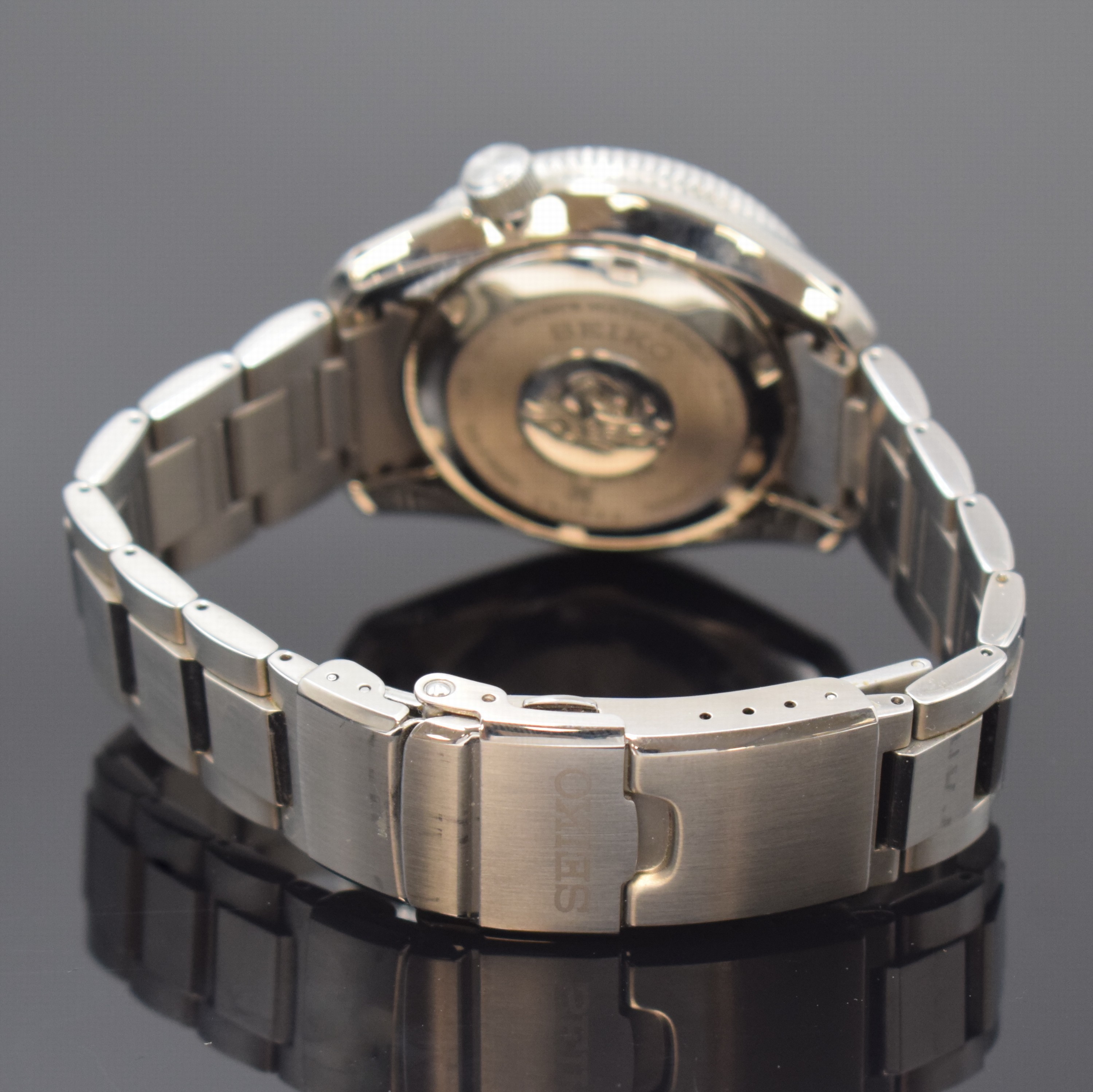 Detail b: SEIKO Herrenarmbanduhr Prospex Special Edition "Save the Ocean", Japan um 2020, Automatik, Edelstahlgeh., inkl. orig. Gliederband m. ...