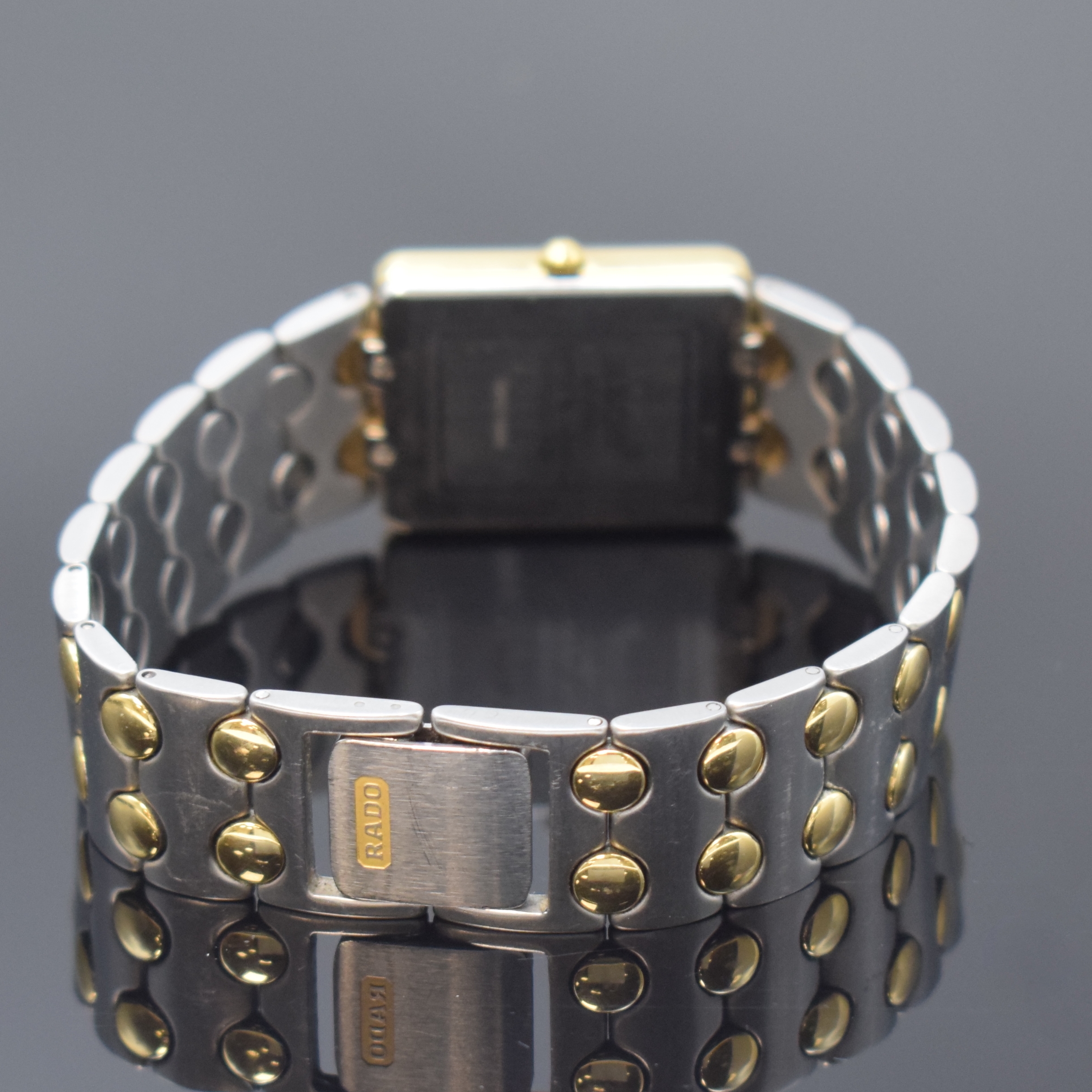 Detail b: RADO Florence Armbanduhr in Stahl/Gold Referenz 160.3530.2, Schweiz um 1995, quarz, orig. Gliederband, Boden 4-fach verschr., Saphirglas, ...