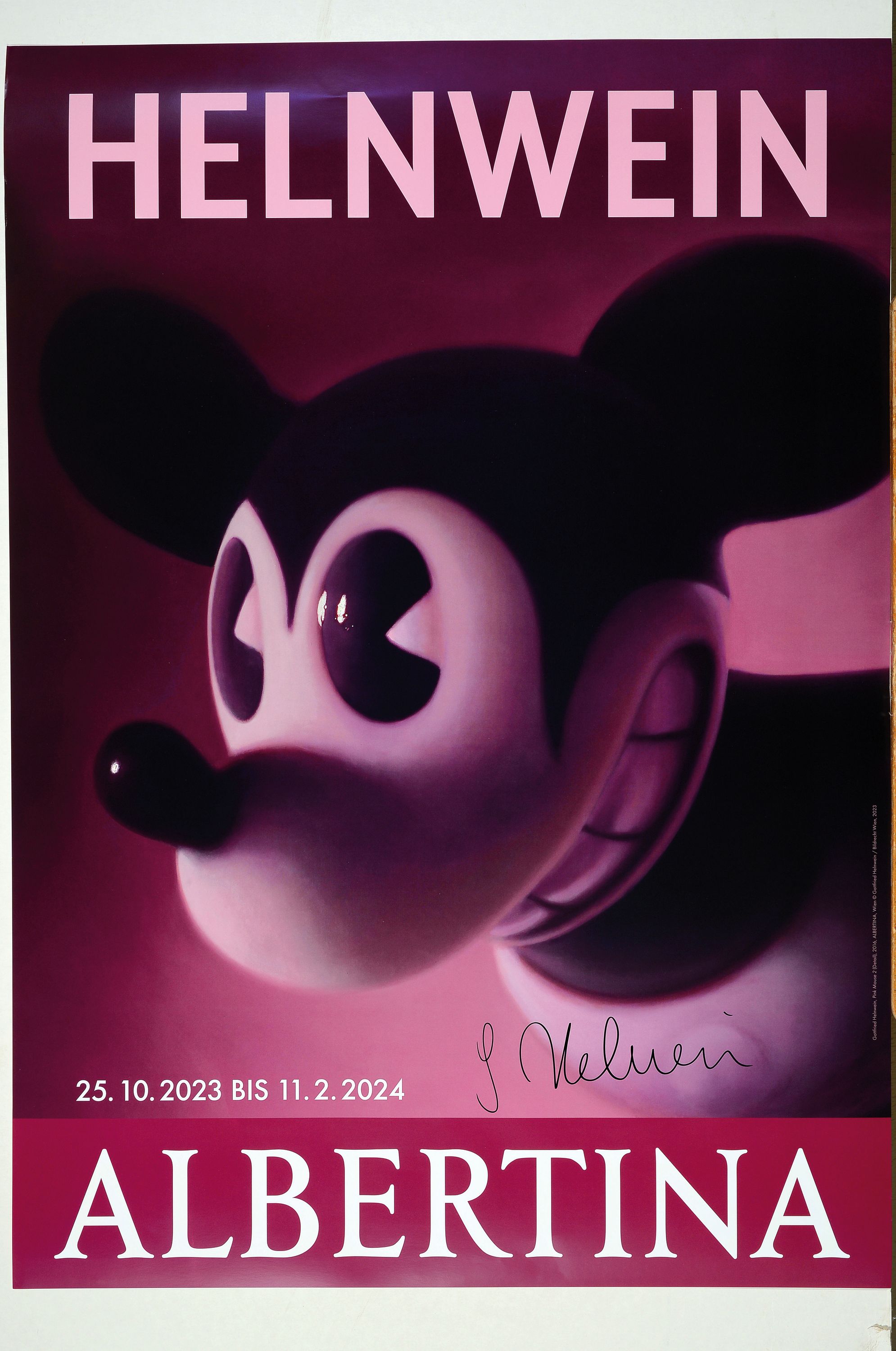 Gottfried Helnwein , geb. 1948, Albertina Wien 2023, Offsetlithografie, handsign., 84x59,5 cm