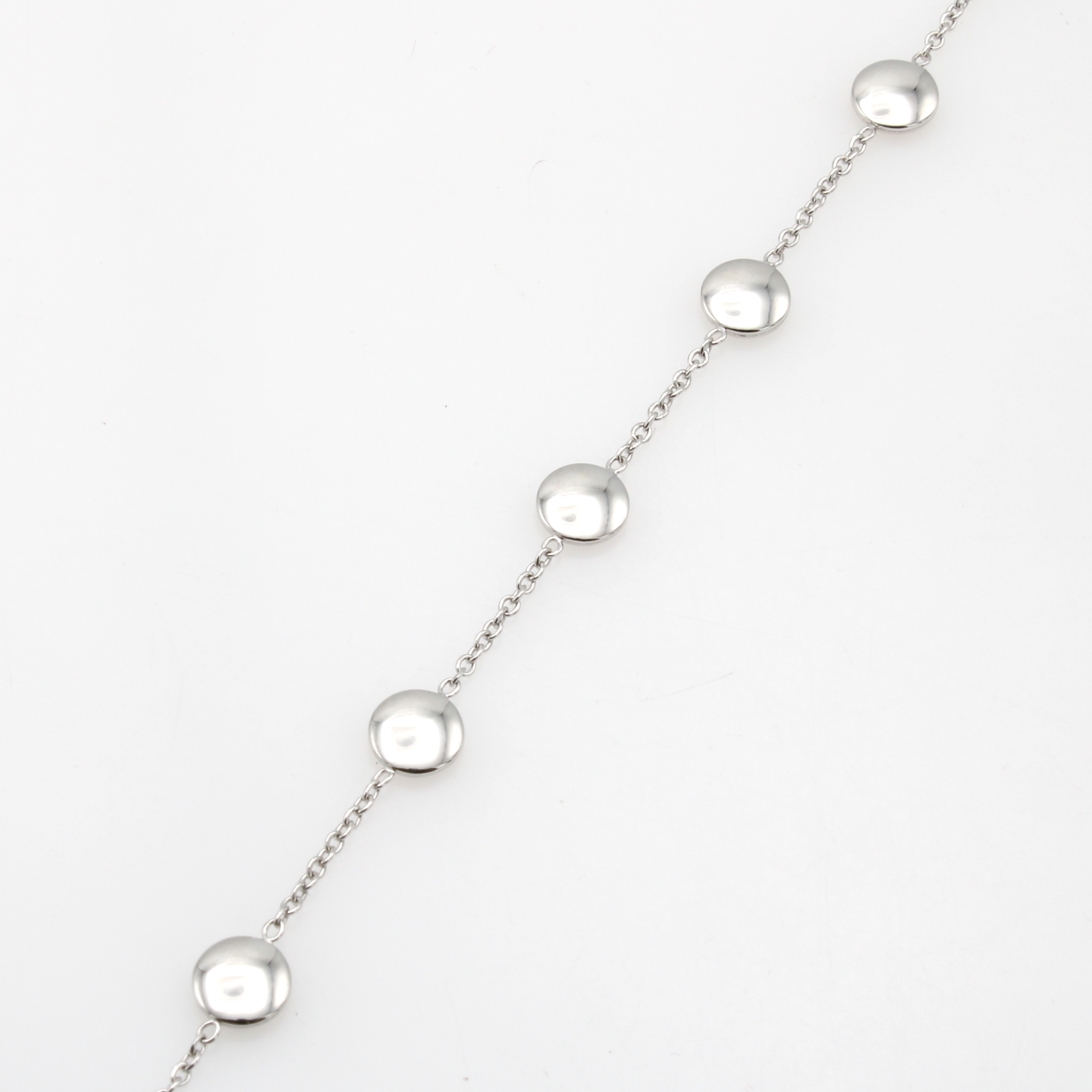 Image 26780774 - Armband, WG 585/000, m. kl. runden Elementen, in L. ca. 17 u. 19 cm tragbar