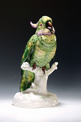 Image 26781196 - Very large parrot, designed by M. Hartung, 20th century, porcelain, number. 3861, polychrome painted, height approx. 41 cm