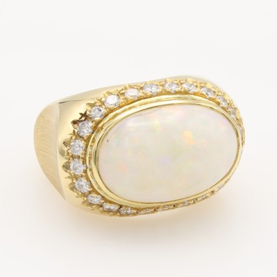 26781237a - Ring mit Opal und Brillanten
