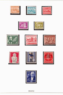 Image Collection of stamps, Berlin, 1948 - 69, complete, mint never hinged, Schlegel ...