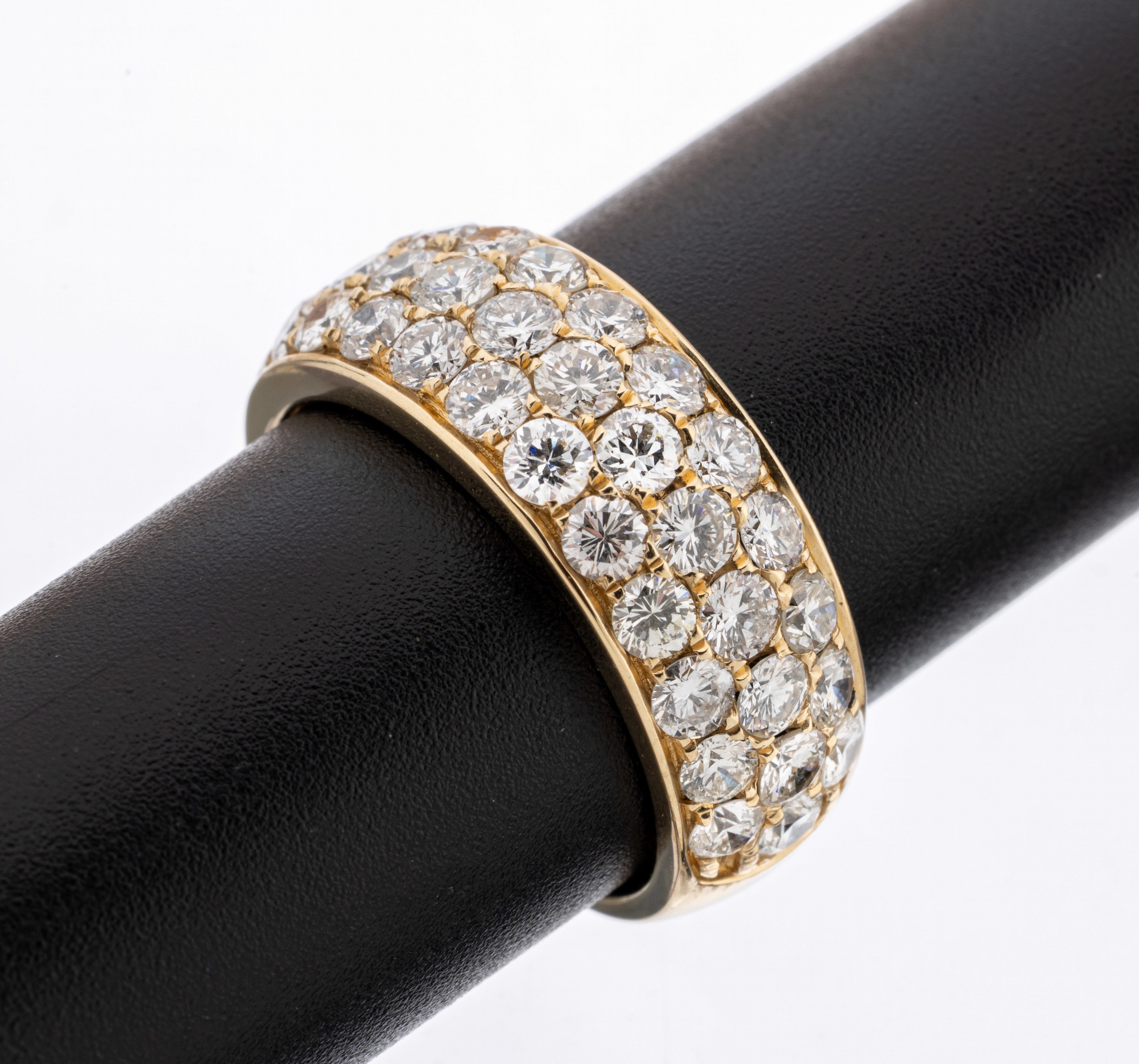14 kt Gold Brillant-Ring, GG 585/000, Brillanten zus. ca. 2.64 ct Weiß/si, RW 55, ca. 5.8 g