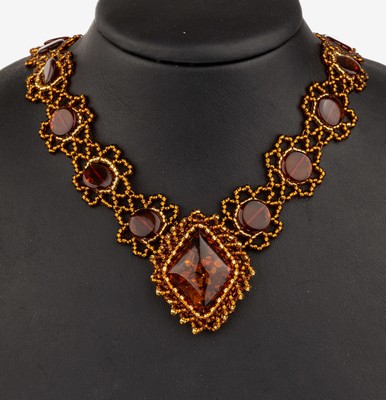 Image 26781317 - Luxury wide amber necklace