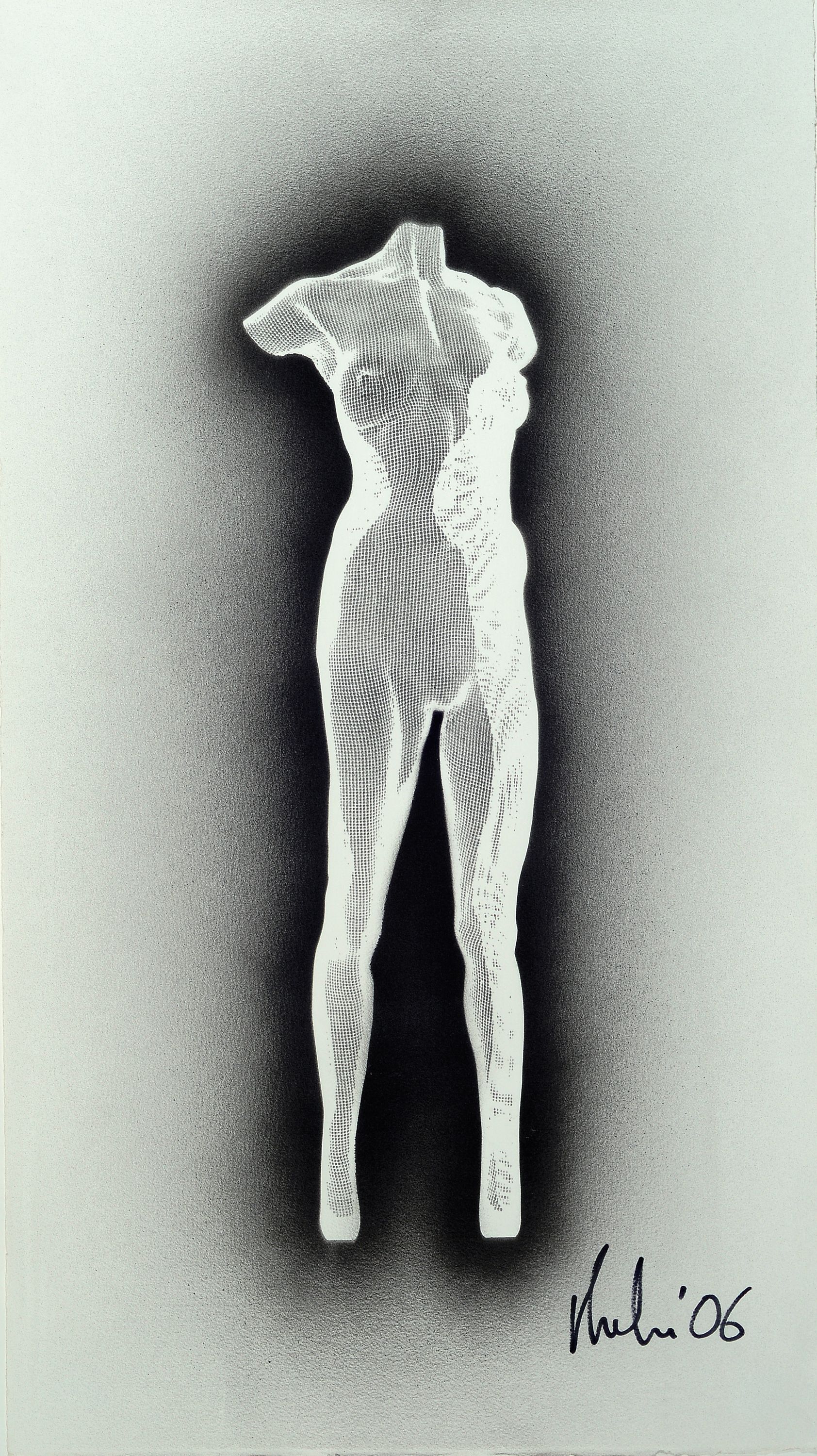David Begbie, geb. 1955 Edinburgh, Schottland , Radierung auf Bütten, Stillnewd III, Auflage 1/1, signiert und dat. 06, ca. 90 x 56 cm, unter Glas, ...