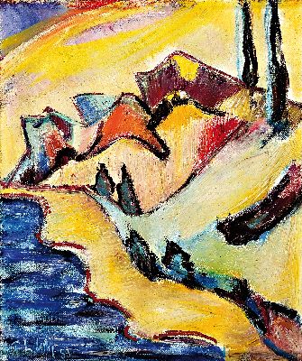 26781790a - Frank Ludwig Schäfer, geb. 1899 Mainz, zwei Ölgemälde, a. "Durchblick ...