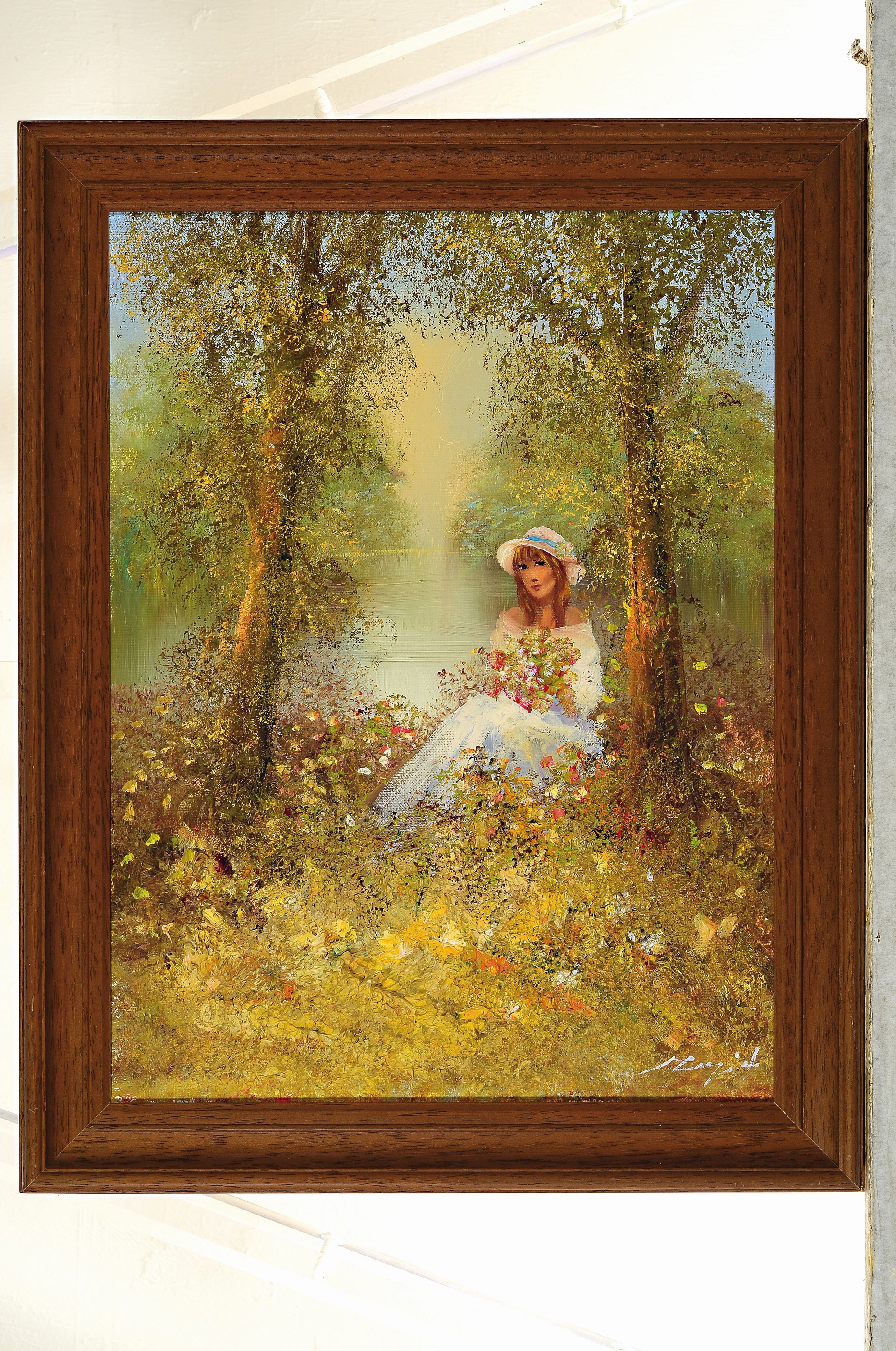 Rahnavard Madjid, geb. 1943 Teheran, lebt und arbeitet in München, hier 2 Werke in Öl/Lwd, beide sign., 1x wanderndes Paar, ca. 60x50cm, R.; ...