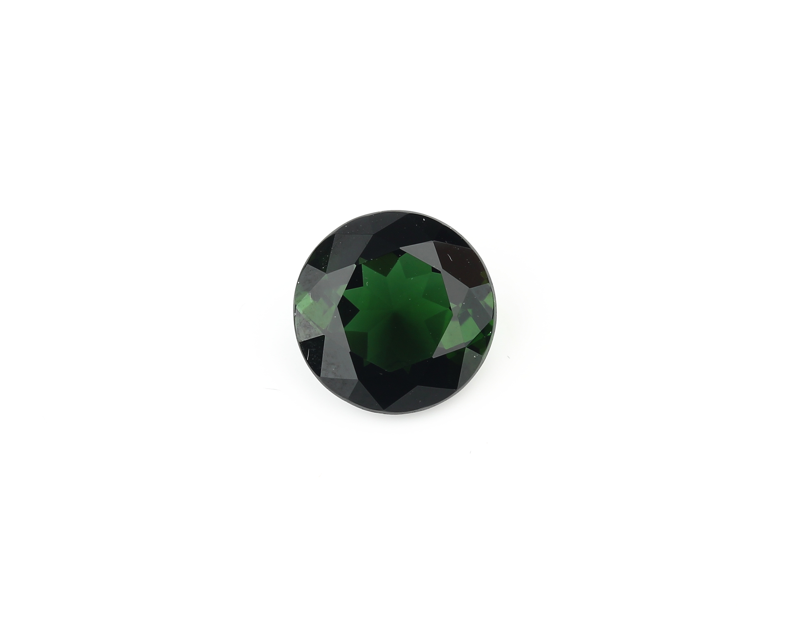 Loser rundfacett. grüner Turmalin ca. 3.74 ct
