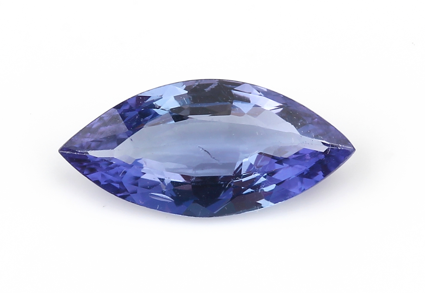 Lose Tansanit-Navette ca. 1.26 ct