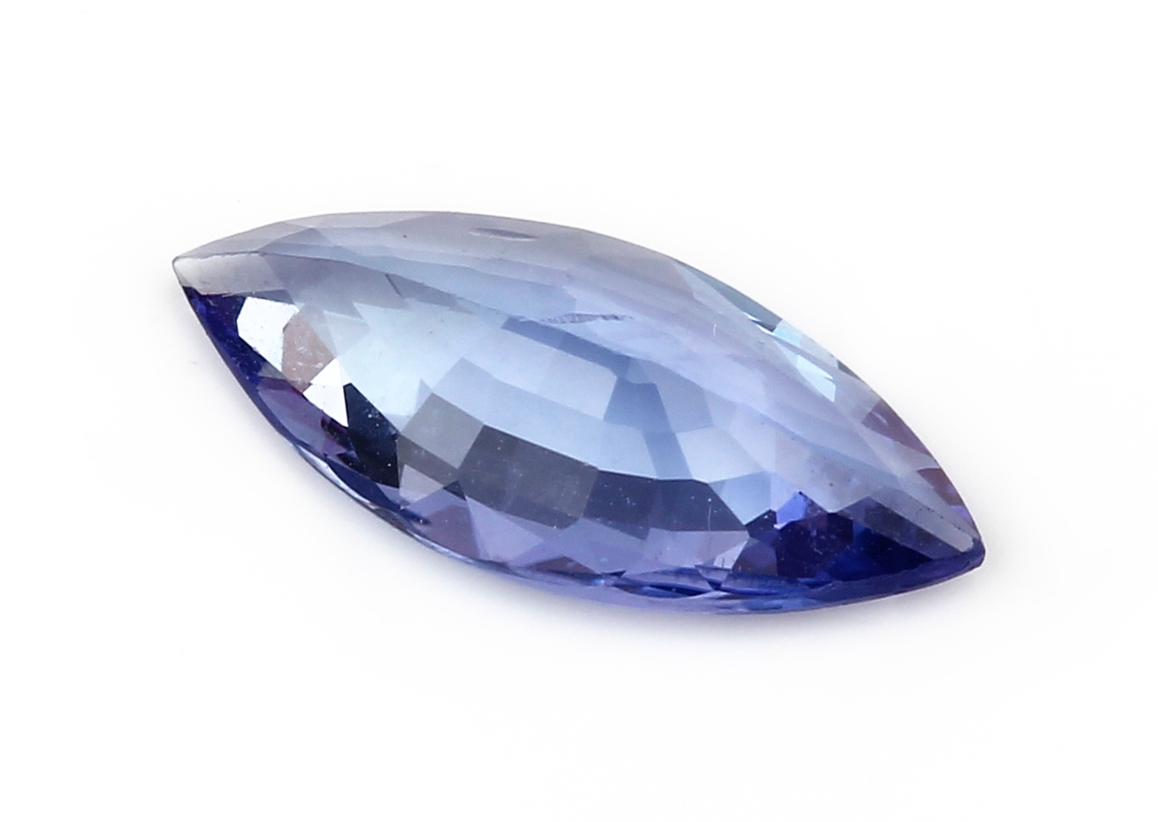 Detail a: Lose Tansanit-Navette ca. 1.26 ct
