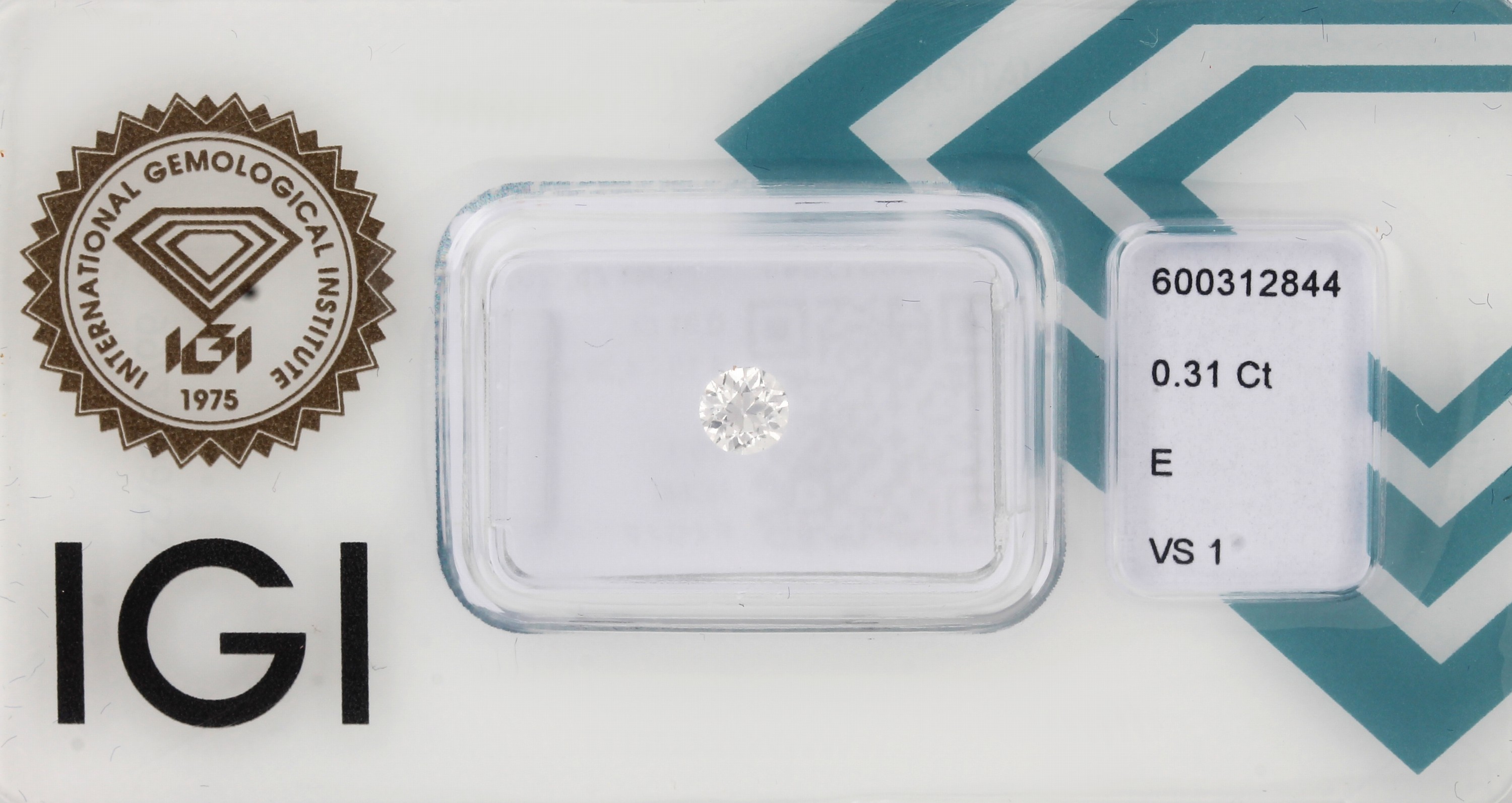 Loser Altschliffdiamant, 0.31 ct hochfeines Weiß(E)/vs1, eingeschweißt mit IGI- Expertise