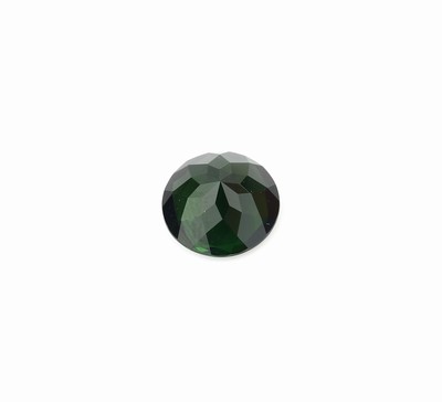26781930a - Loose round bevelled green tourmaline