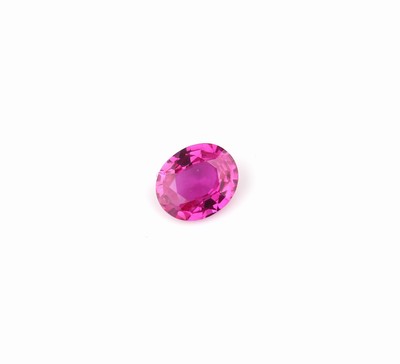 Image 26781976 - Loose pinkcoloured oval bevelled sapphire approx. 0.78 ct