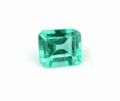 Image 26781989 - Loose emerald square approx. 0.95 ct, approx. 6x5x4 mm