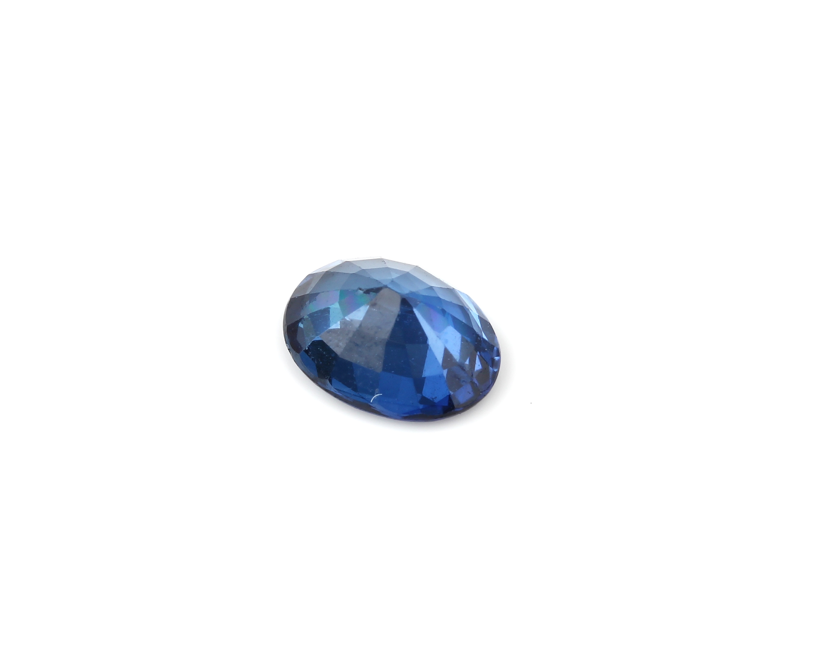 Detail a: Ovalfacett. Saphir ca. 1.15 ct