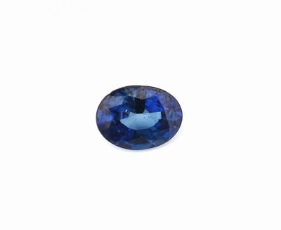 Image 26782001 - Oval bevelled sapphire approx. 1.15 ct