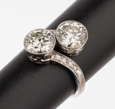 Image 26782089 - Platin Diamant-Ring, 1930er Jahre