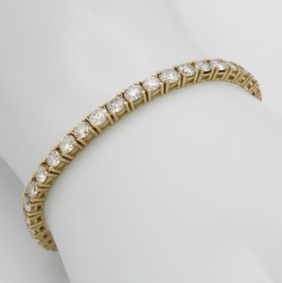 Image Rivierarmband mit Brillanten, GG 585/000, 48 Brill. zus. ca. 8 ct ...