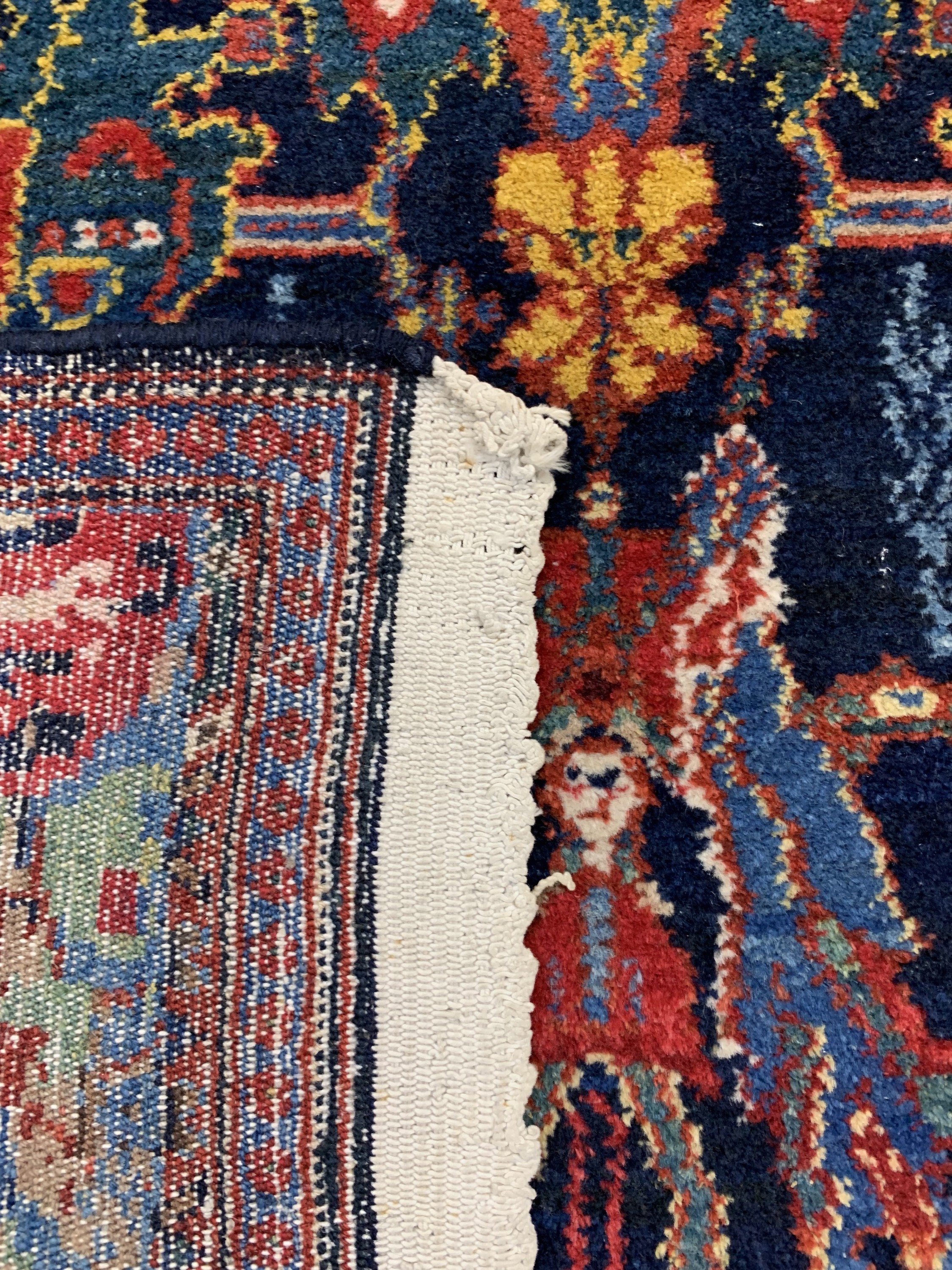 Detail e: Seltener Senneh alt, Persien, Mitte 20.Jhd,Wolle auf Baumwolle, ca. 153 x 111 cm, EHZ: 1-2
