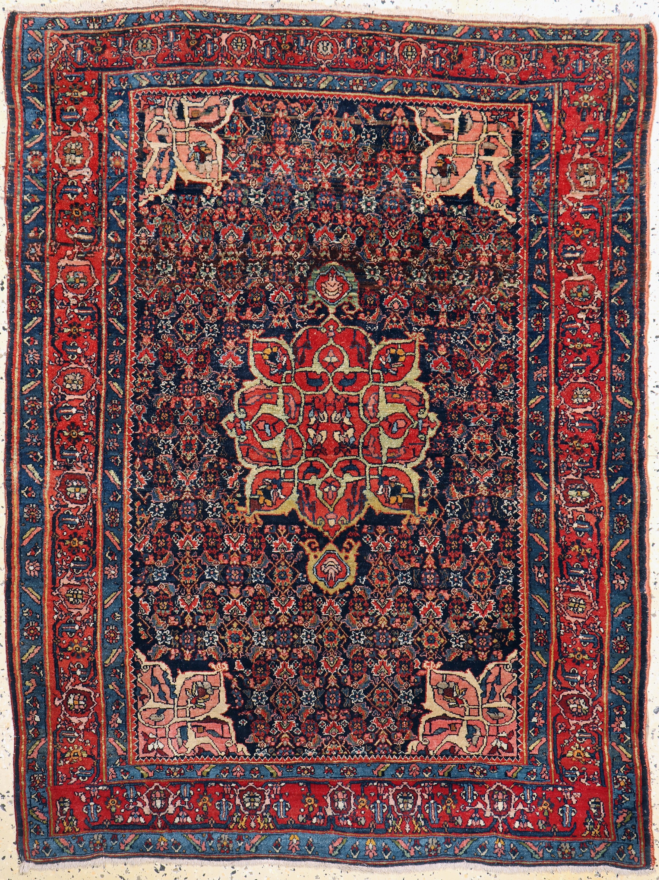 Antiker Bidjar, Persien, um 1900, Wolle aufBaumwolle, ca. 155 x 117 cm, EHZ: 2-3
