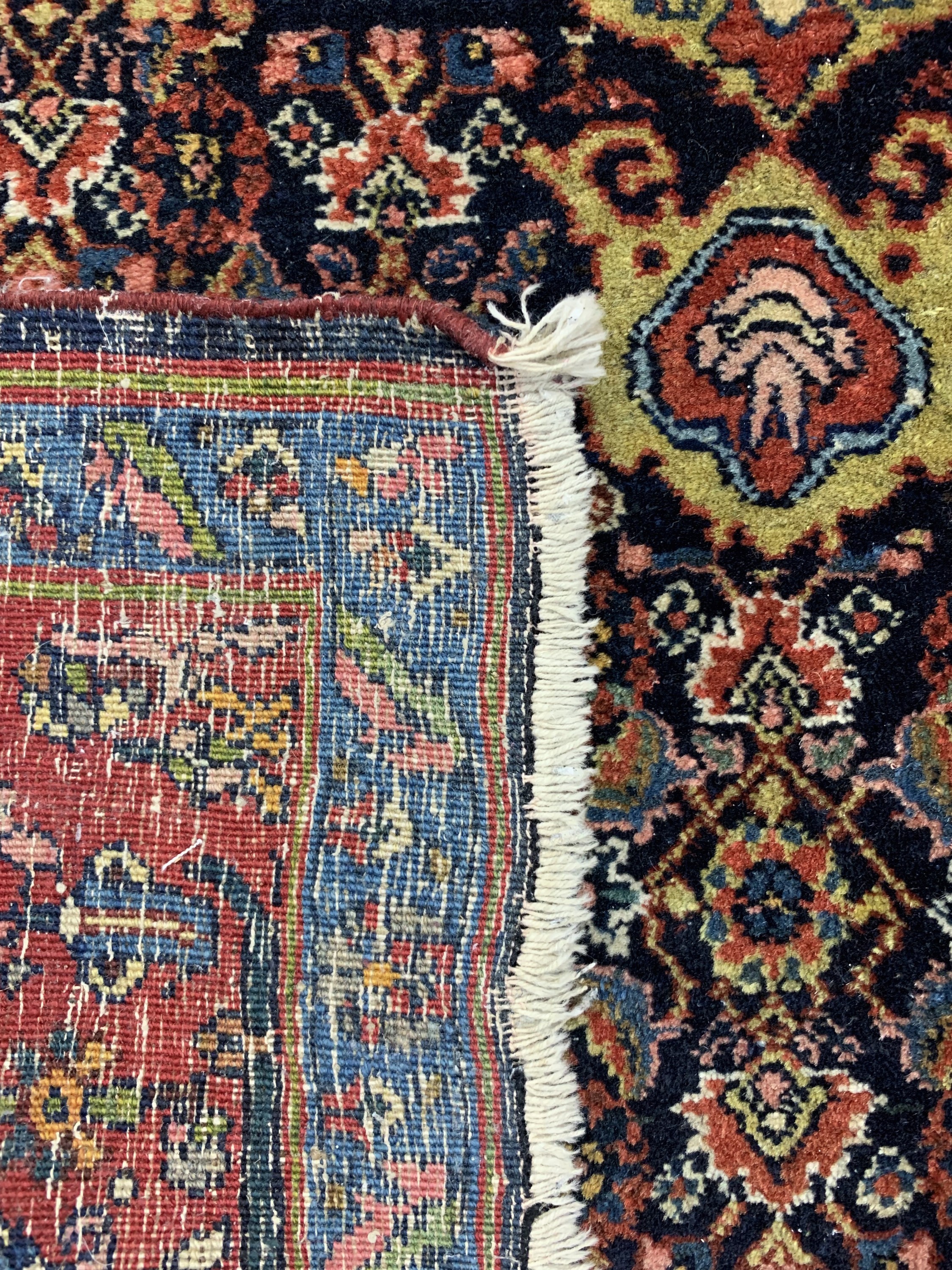 Detail e: Antiker Bidjar, Persien, um 1900, Wolle aufBaumwolle, ca. 155 x 117 cm, EHZ: 2-3