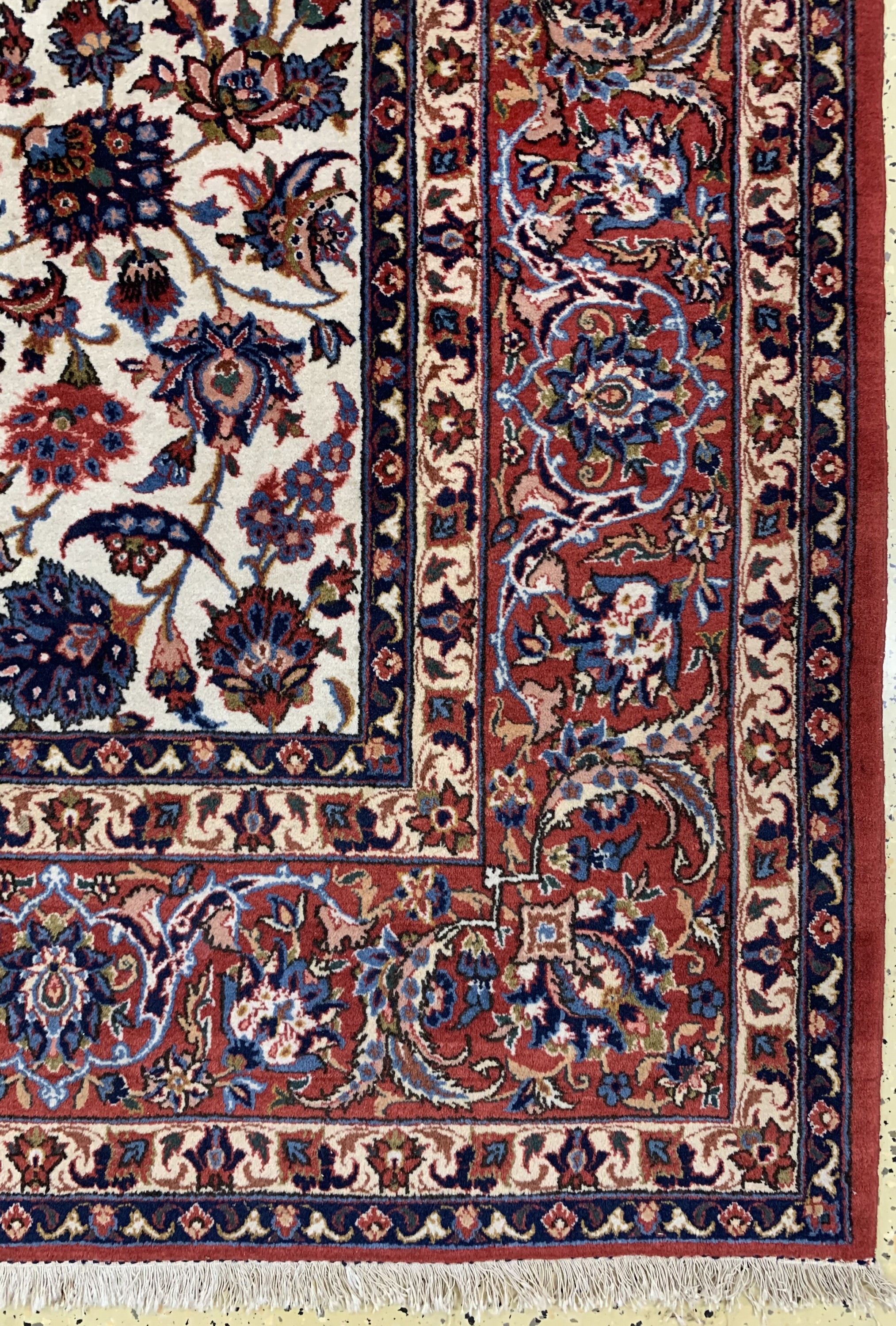 Detail a: Nadjafabad alt, Persien, Mitte 20.Jhd, Wolle auf Baumwolle, ca. 335 x 230 cm, Reinigungsbedürftig, EHZ: 2