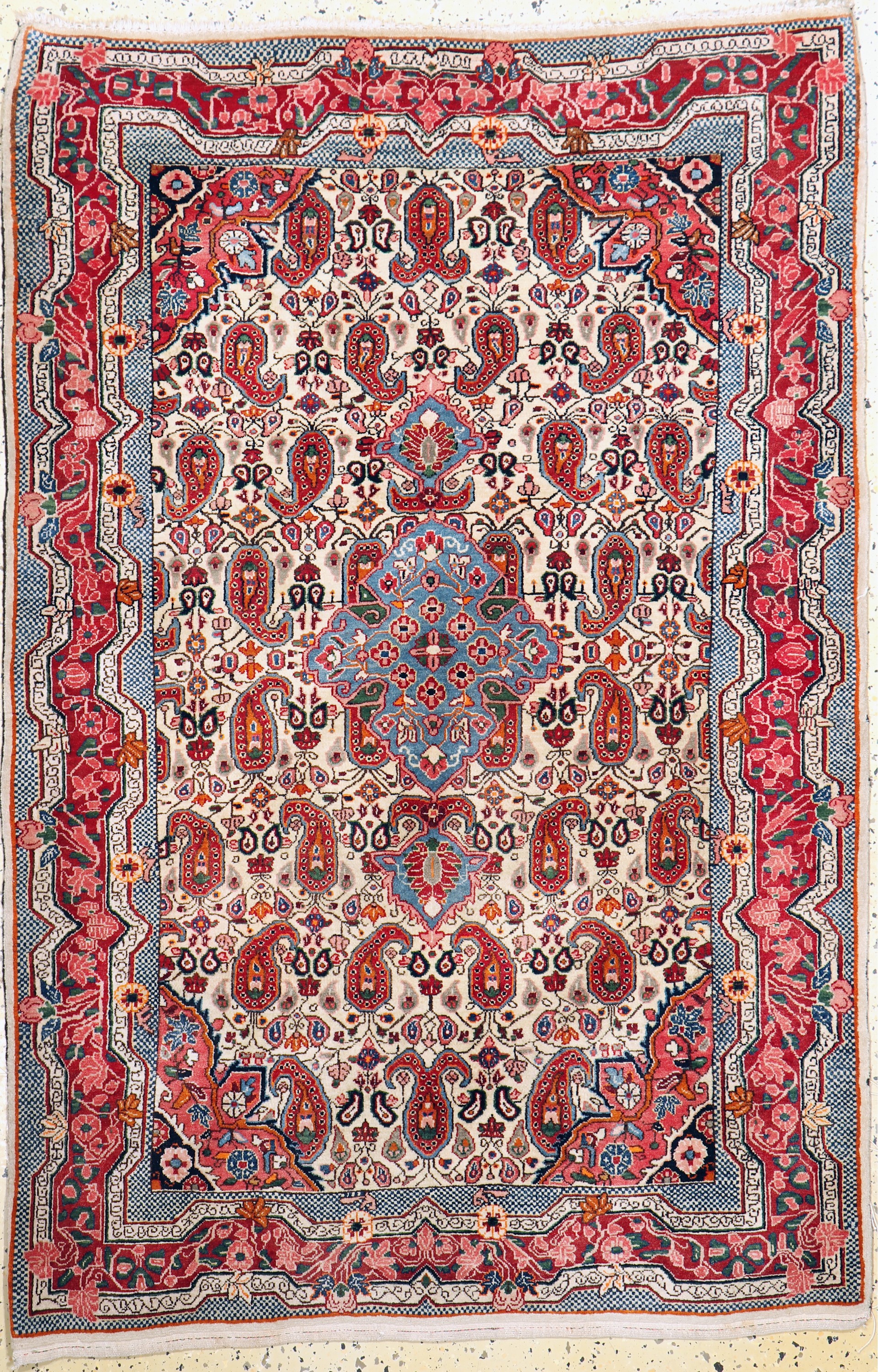 Sarogh"Ghiasabad"fein, Persien, Anfang 20.Jhd, Wolle auf Baumwolle, ca. 160 x 106 cm,EHZ: 2