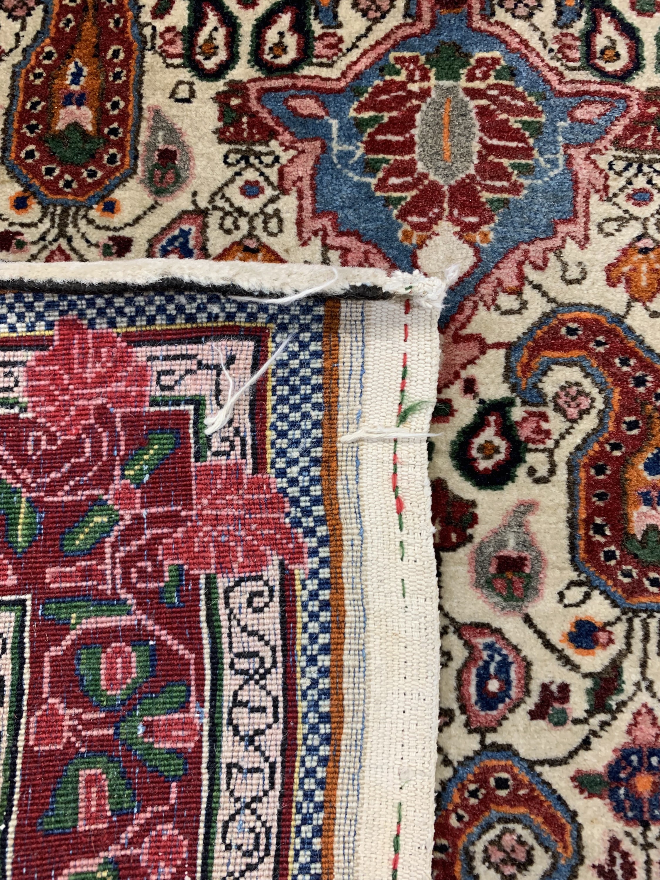 Detail d: Sarogh"Ghiasabad"fein, Persien, Anfang 20.Jhd, Wolle auf Baumwolle, ca. 160 x 106 cm,EHZ: 2