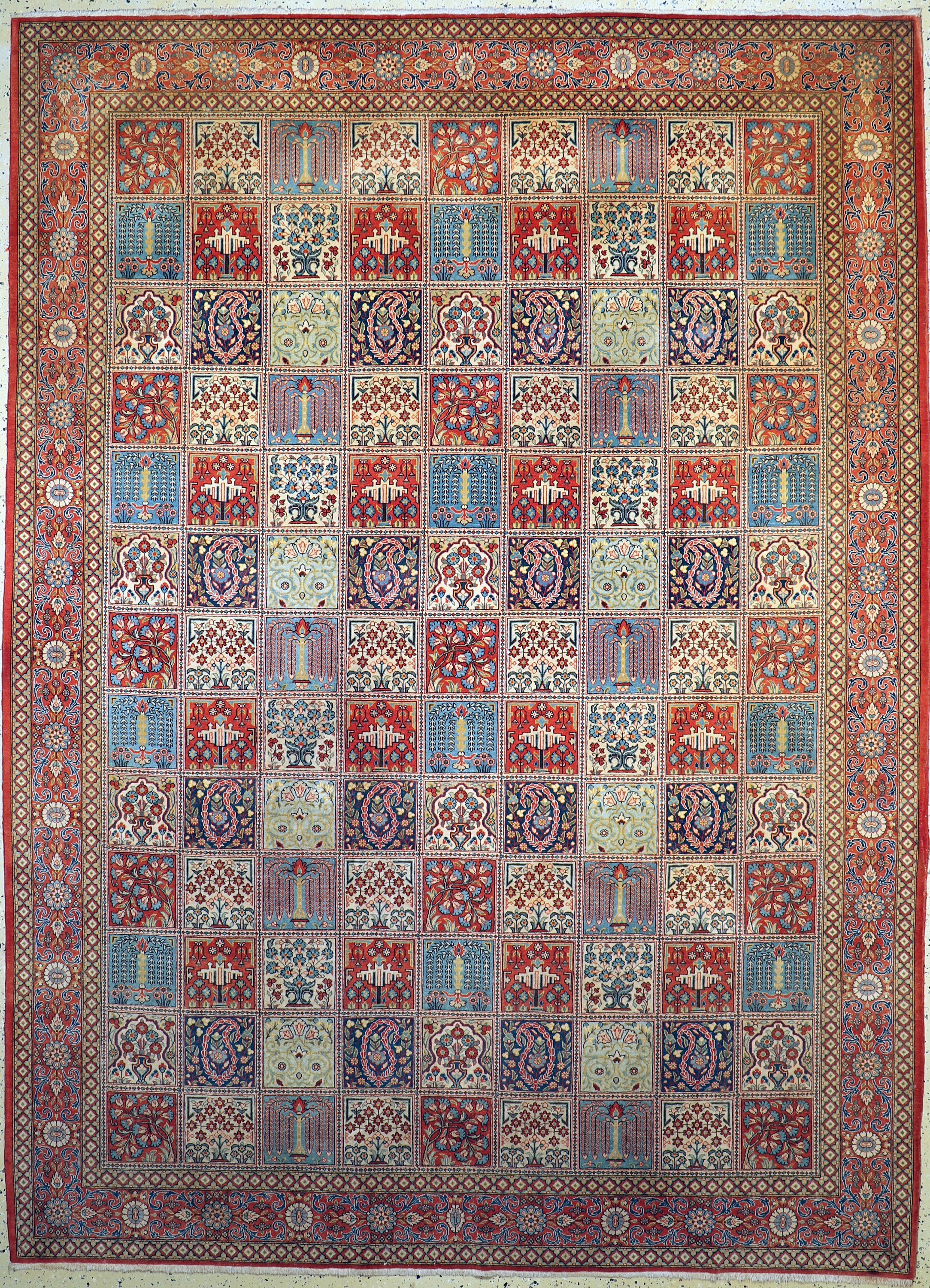 Ghom Kork, Persien, Mitte 20.Jhd, Korkwolleauf Baumwolle, ca. 323 x 237 cm, EHZ: 2