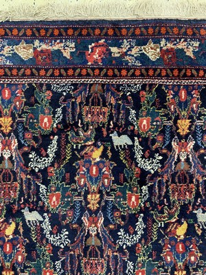 26782111c - Rare Senneh old, Persia, mid-20th century, wool on cotton, approx. 322 x 162 cm, condition: 1-2. Rugs, Carpets & Flatweaves