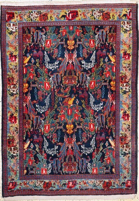 Image 26782112 - Rare Senneh old, Persia, mid-20th century, wool on cotton, approx. 153 x 111 cm, condition: 1-2. Rugs, Carpets & Flatweaves