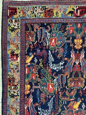 26782112c - Rare Senneh old, Persia, mid-20th century, wool on cotton, approx. 153 x 111 cm, condition: 1-2. Rugs, Carpets & Flatweaves