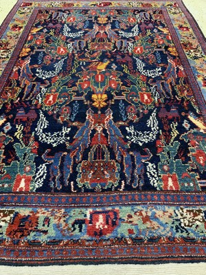 26782112d - Rare Senneh old, Persia, mid-20th century, wool on cotton, approx. 153 x 111 cm, condition: 1-2. Rugs, Carpets & Flatweaves