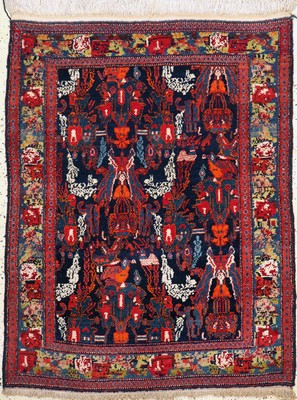 Image 26782113 - Rare Senneh old, Persia, mid-20th century, wool on cotton, approx. 140 x 110 cm, condition: 1-2. Rugs, Carpets & Flatweaves