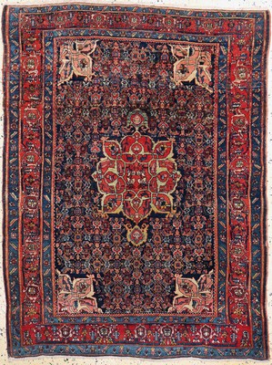 Image 26782114 - Antique Bijar, Persia, around 1900, wool on cotton, approx. 155 x 117 cm, condition: 2-3. Rugs, Carpets & Flatweaves