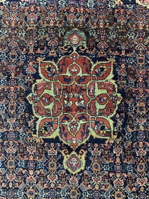 26782114b - Antique Bijar, Persia, around 1900, wool on cotton, approx. 155 x 117 cm, condition: 2-3. Rugs, Carpets & Flatweaves