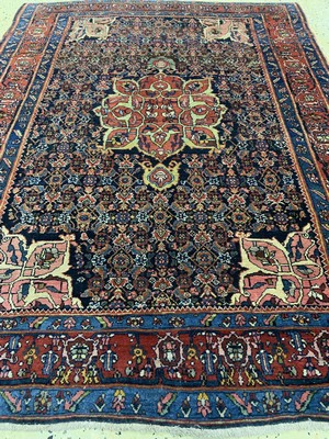 26782114d - Antique Bijar, Persia, around 1900, wool on cotton, approx. 155 x 117 cm, condition: 2-3. Rugs, Carpets & Flatweaves