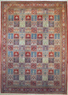 Image 26782148 - Qum cork, Persia, mid-20th century, corkwool on cotton, approx. 323 x 237 cm, condition: 2.Rugs, Carpets & Flatweaves