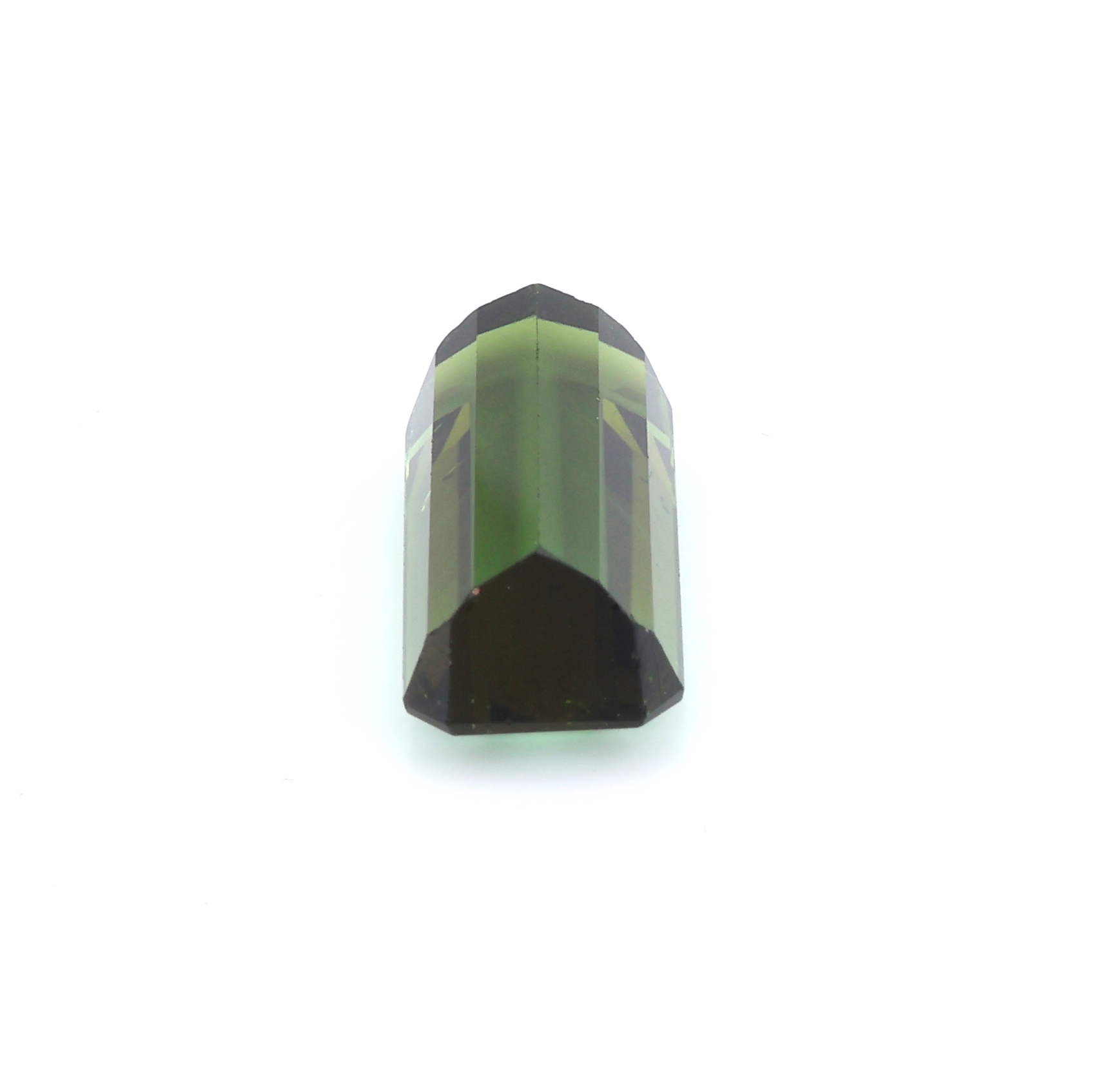 Detail b: Loser facett. Turmalin, 4.066 ct, Achteck, ca.12.68 x 6.2 x 5.29 mm, natürlicher Verdelith, GLA Gutachten anbei