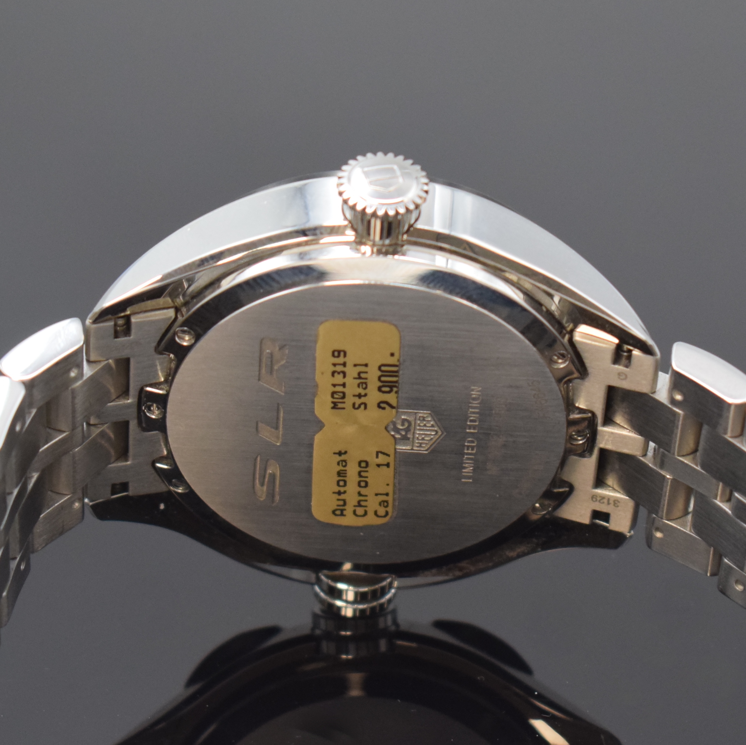 Detail e: TAG HEUER Mercedes Benz SLR auf 3500 Stück limitierte Armbandchronograph in Stahl Referenz CAG2111, Schweiz um 2008, Automatik, orig. Gliederband m. ...