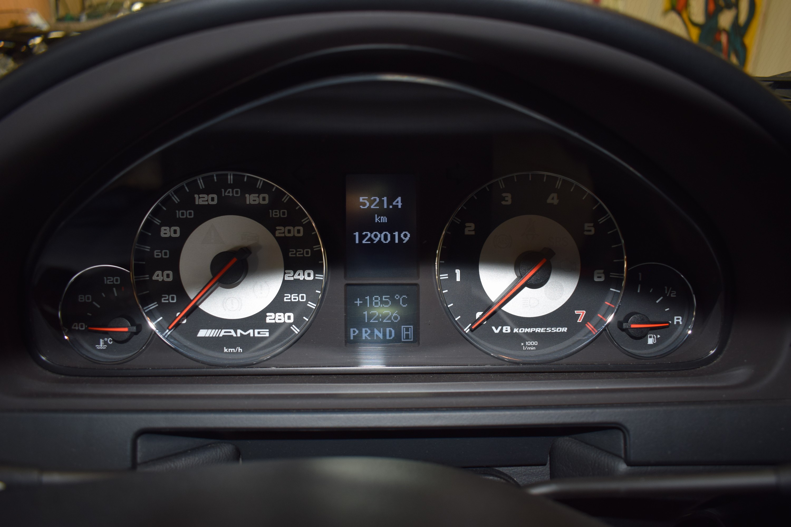 Detail l: Mercedes-Benz G55 AMG 4-Matic, EZ 2008, Laufleistung 129.019 km, 372 kW/507 PS, V8 Kompressor , Automatikgetriebe, Farbe: schwarz, Leder, ...