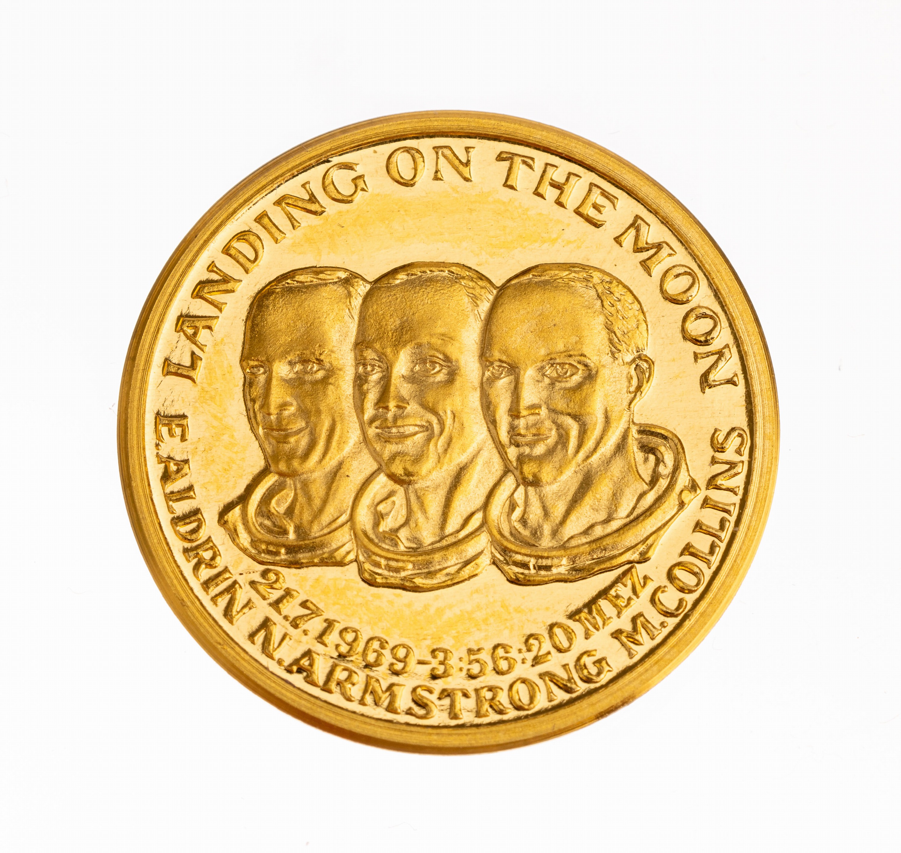 Goldmedaille, Landing on the Moon, 999.9, total ca. 3.1 g, D. ca. 20 mm