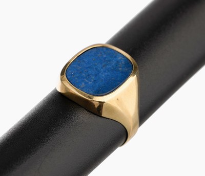 Image 26783115 - 14 kt gold lapis lazuli ring
