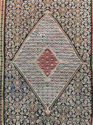 26783402b - Antique Senneh Kilim, Persia, around 1900, wool on cotton, approx. 150 x 110 cm, condition: 2. Rugs, Carpets & Flatweaves