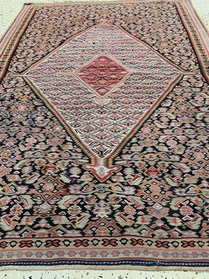26783402c - Antique Senneh Kilim, Persia, around 1900, wool on cotton, approx. 150 x 110 cm, condition: 2. Rugs, Carpets & Flatweaves
