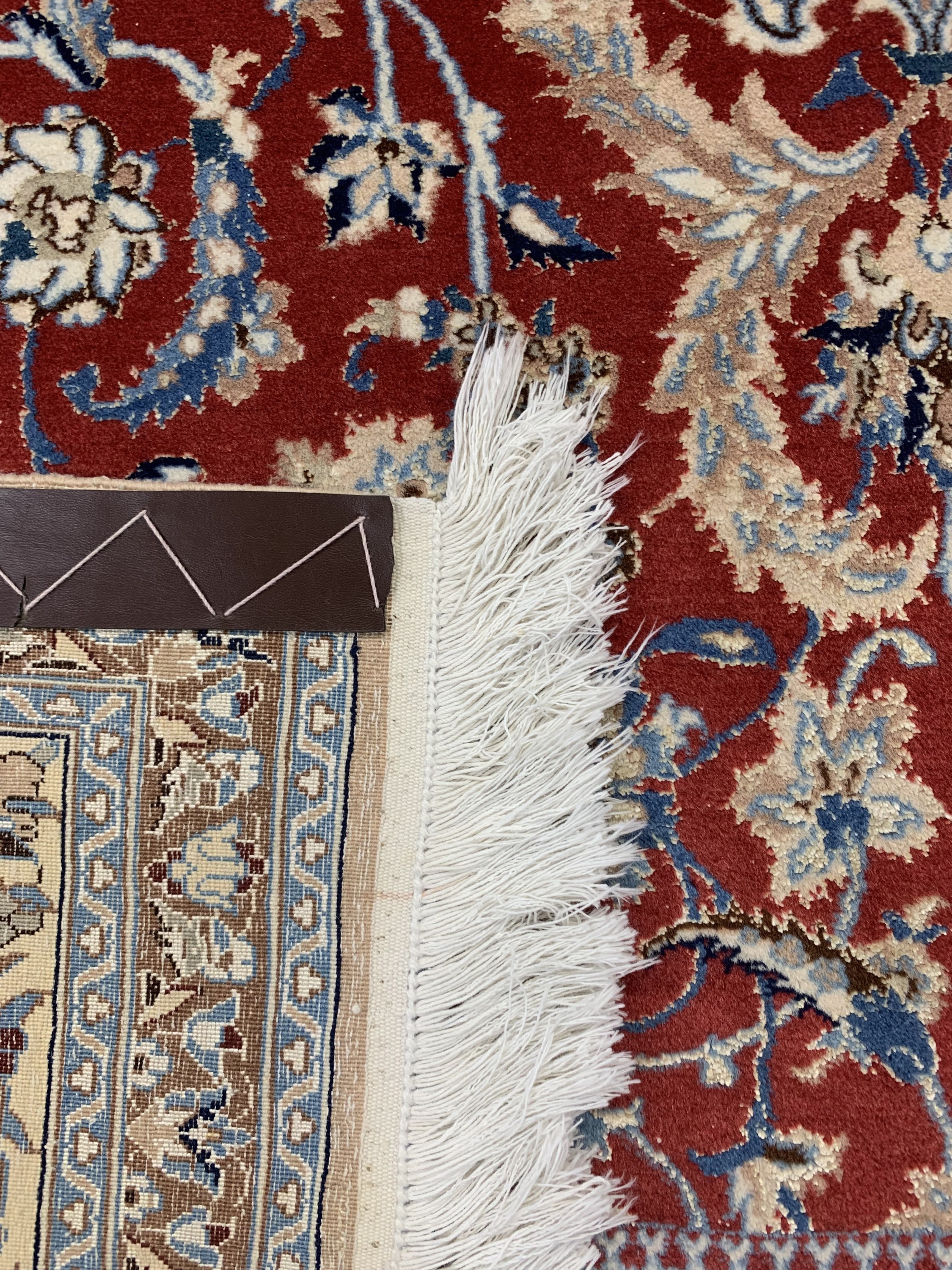 Detail d: Nain fein(9 La), Persien, Ende 20.Jhd, Korkwolle mit Seide, ca. 270 x 162 cm, EHZ: 1-2