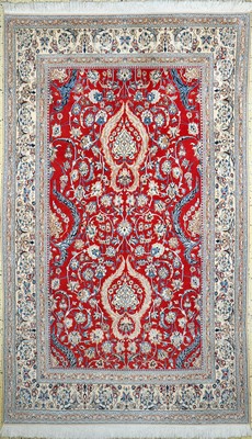 Image 26783535 - Nain fine (9 La), Persia, end of 20th century,corkwool with silk, approx. 270 x 162 cm, condition: 1-2. Rugs, Carpets & Flatweaves