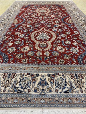26783535c - Nain fine (9 La), Persia, end of 20th century,corkwool with silk, approx. 270 x 162 cm, condition: 1-2. Rugs, Carpets & Flatweaves