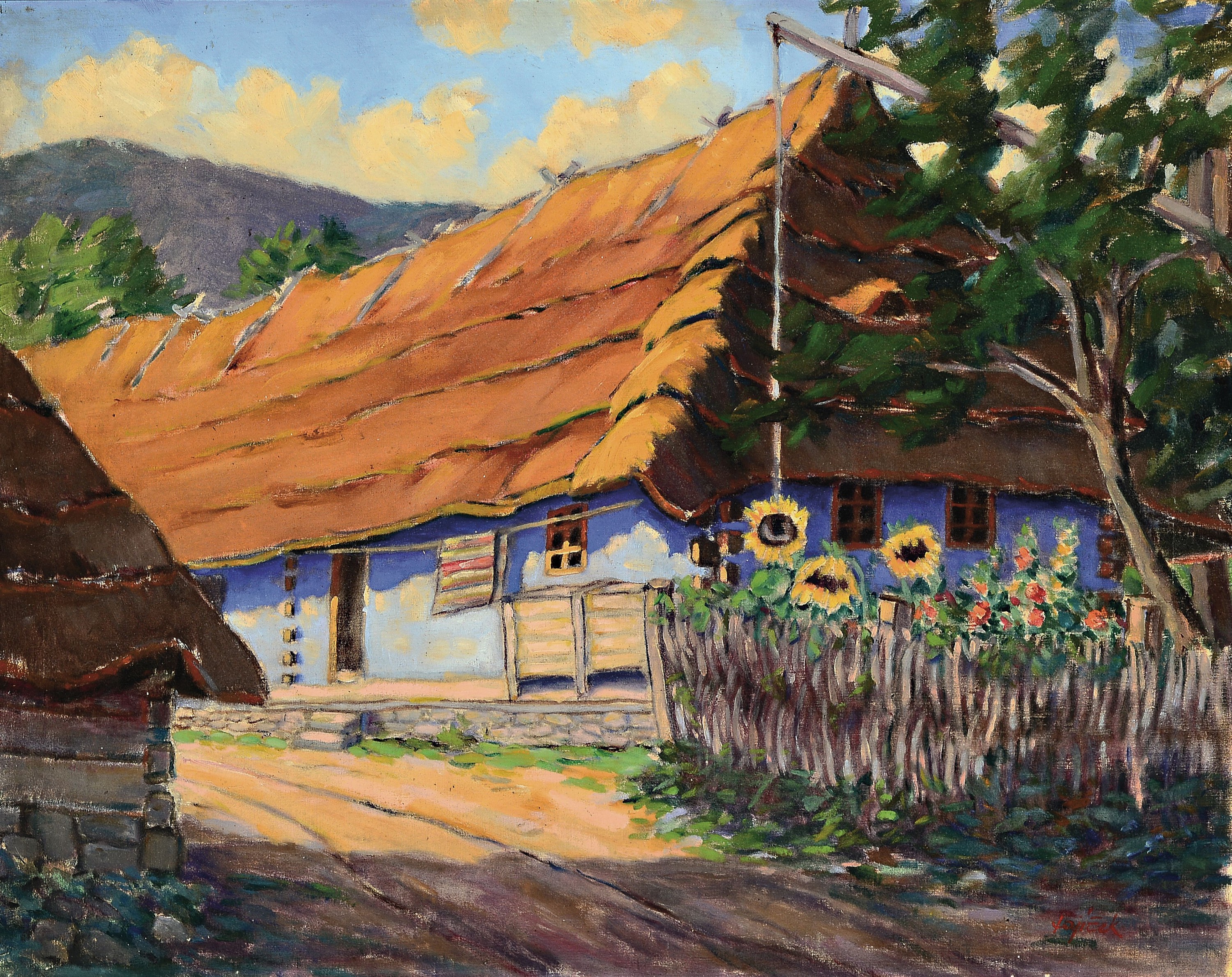 Jaroslav Zaijcek, 1894 Pardubitz, slowakischer Maler, Mitglied der Künstler- Vereinigung Karpatenrussland, seit 1931 Ausstellungen in Brönn, hier: ...
